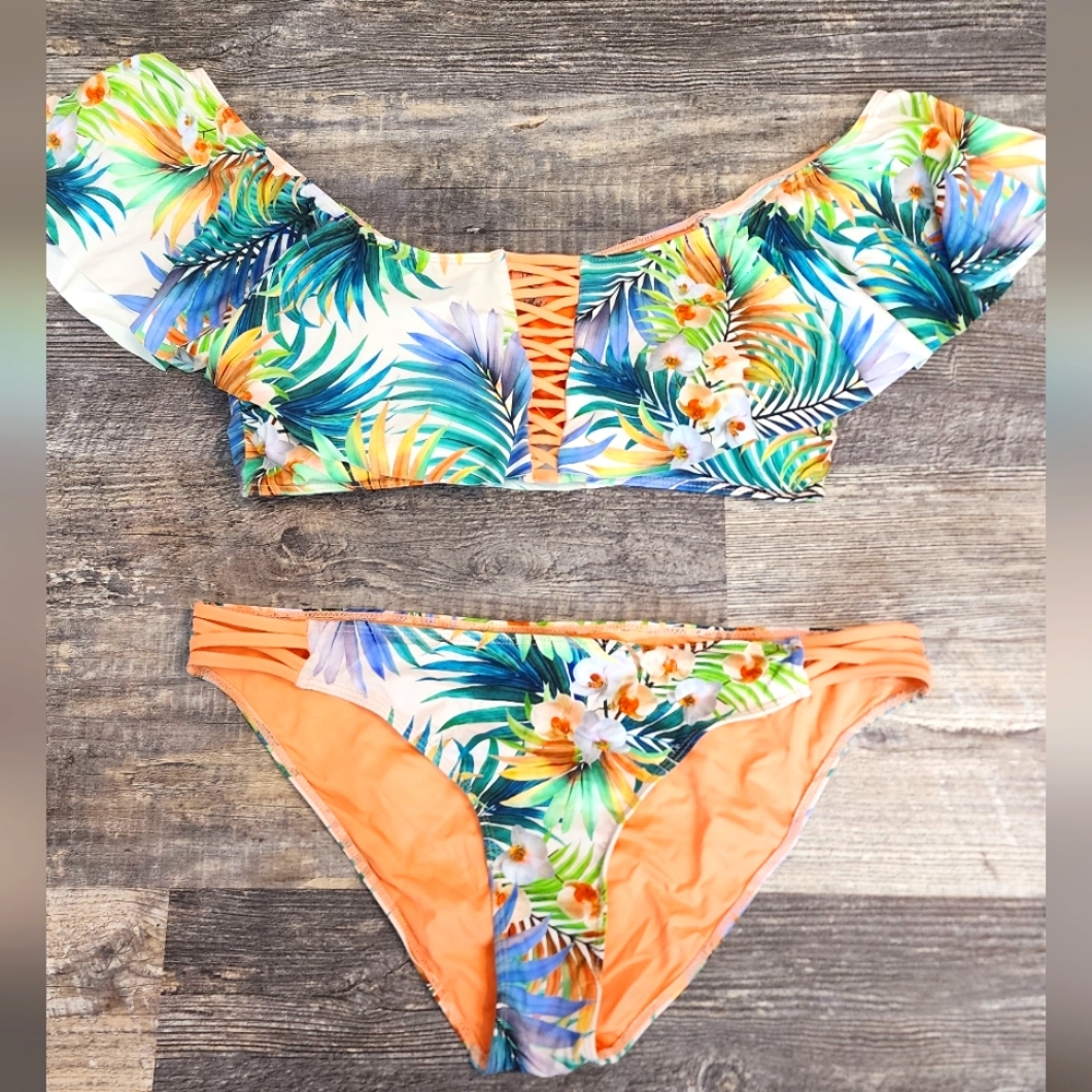 Ruffle Floral Style Bikini